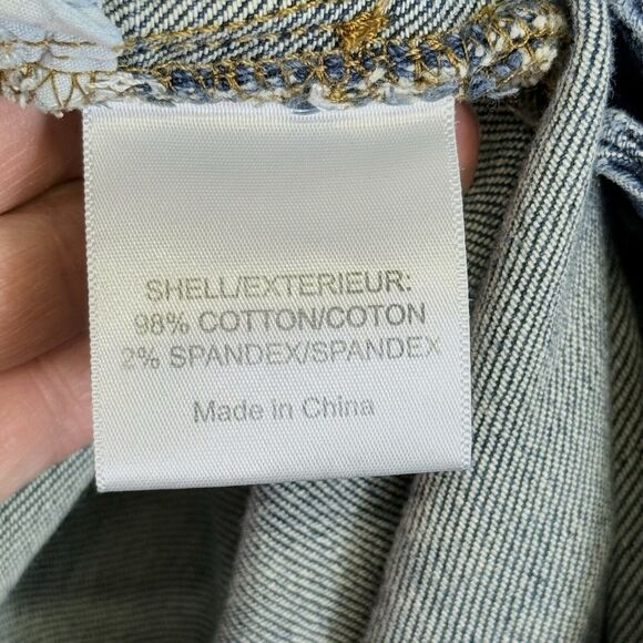 Tory Burch Studded Super Skinny Medium‎ Wash 8" Low Rise Jeans Women's 28 - Picture 8 of 8